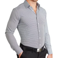 State and Liberty "The Newbury" Black Windowpane| Dress Shirts