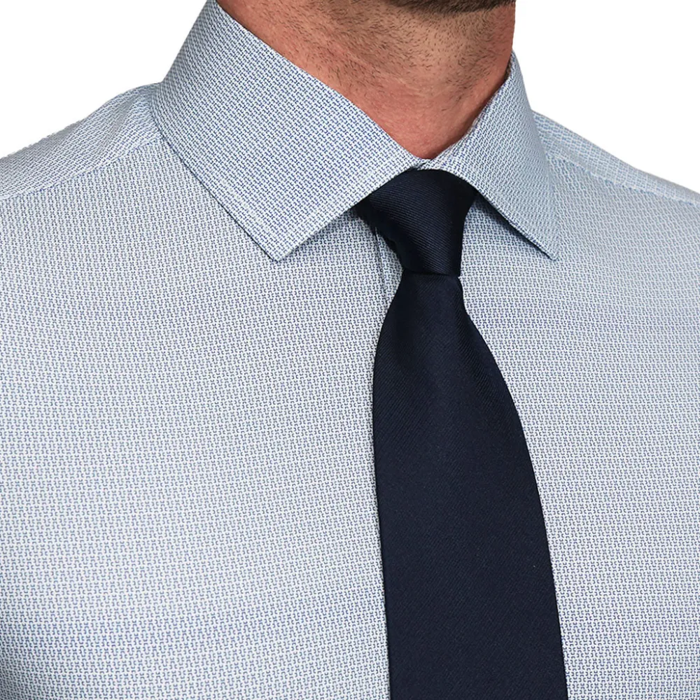 State and Liberty "The Niko" Blue Mini Lock| Dress Shirts