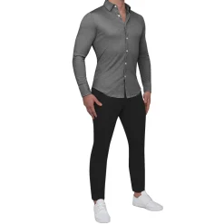 State and Liberty "The Oakley" Pique Button Down| Casual Long Sleeves|Long Sleeve Button Downs