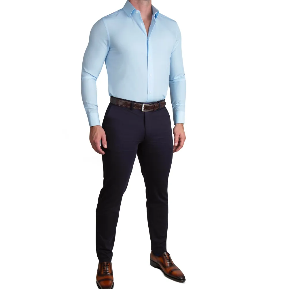 State and Liberty "The Peter" Light Blue Weave| Dress Shirts