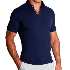 State and Liberty "The Quick" Navy on Navy Polo| T-shirts|Short Sleeve Button Downs