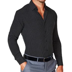 State and Liberty "The Reader" Black with White Dots| Dress Shirts