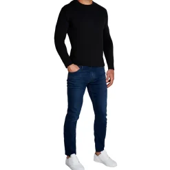 State and Liberty "The Riley" Black Long Sleeve Crewneck| Casual Long Sleeves