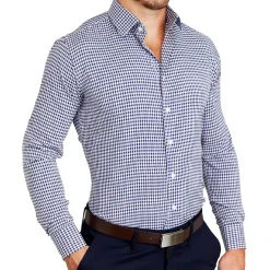 State and Liberty "The Rooney" Navy Gingham| Dress Shirts