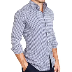 State and Liberty "The Rooney" Navy Gingham| Dress Shirts