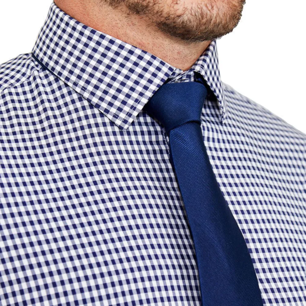 State and Liberty "The Rooney" Navy Gingham| Dress Shirts
