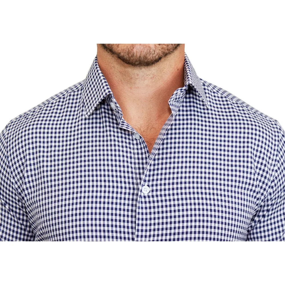 State and Liberty "The Rooney" Navy Gingham| Dress Shirts