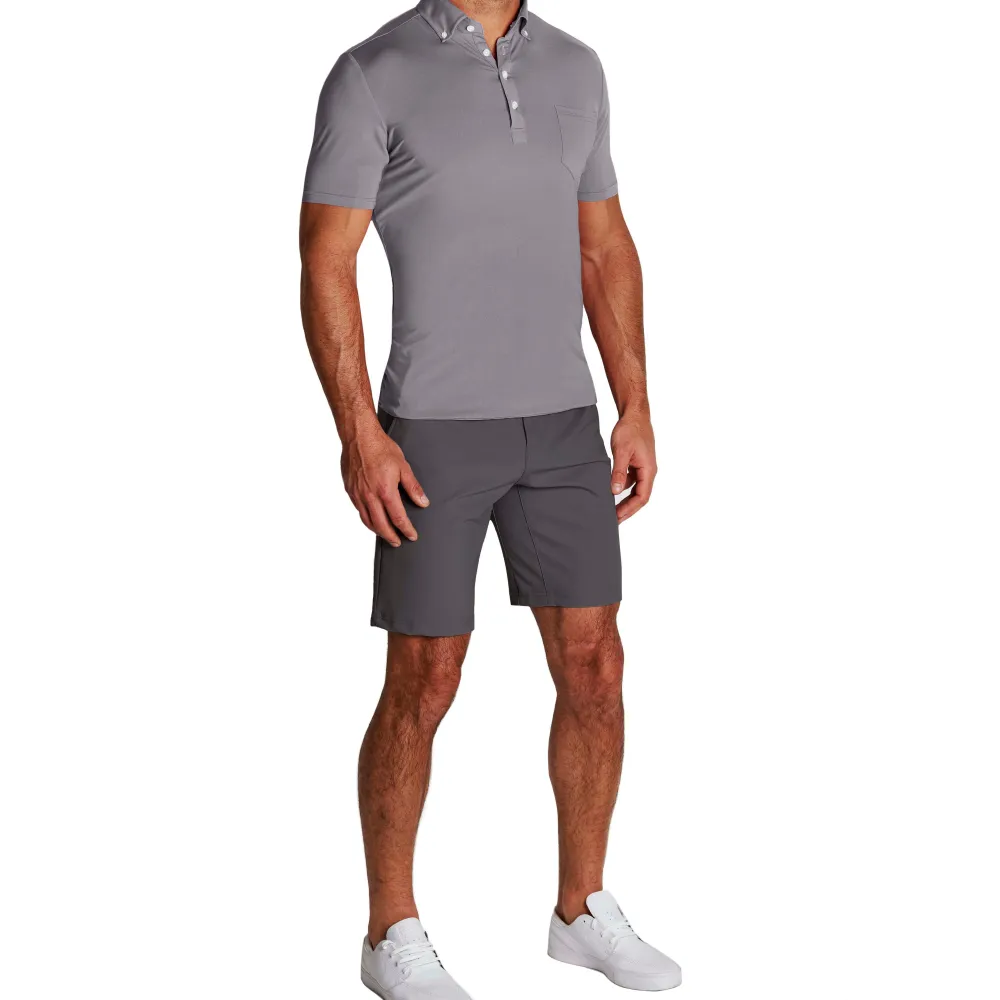 State and Liberty "The Rory" Tech Polo| Short Sleeve Button Downs