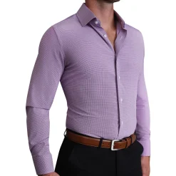 State and Liberty "The Ryan" Dark Purple Micro Check| Dress Shirts