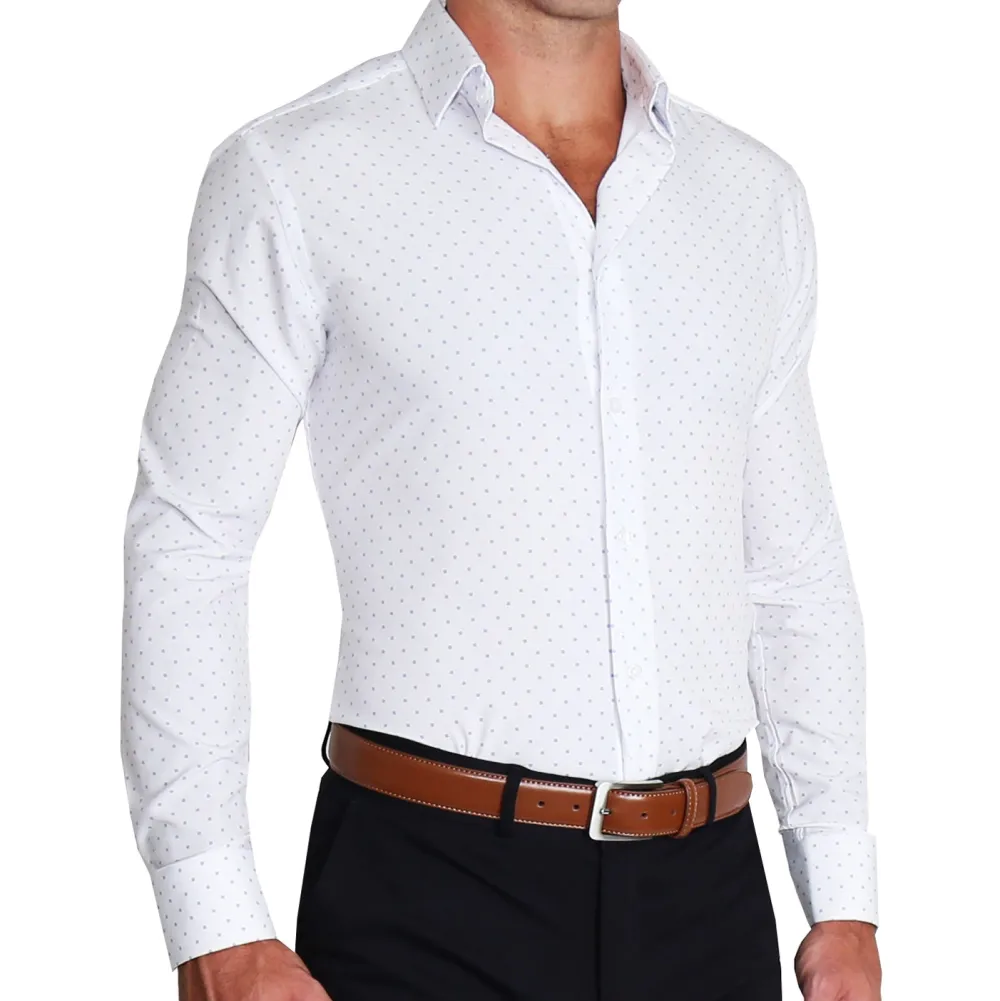 State and Liberty "The Ryder" Blue Plus Print| Dress Shirts
