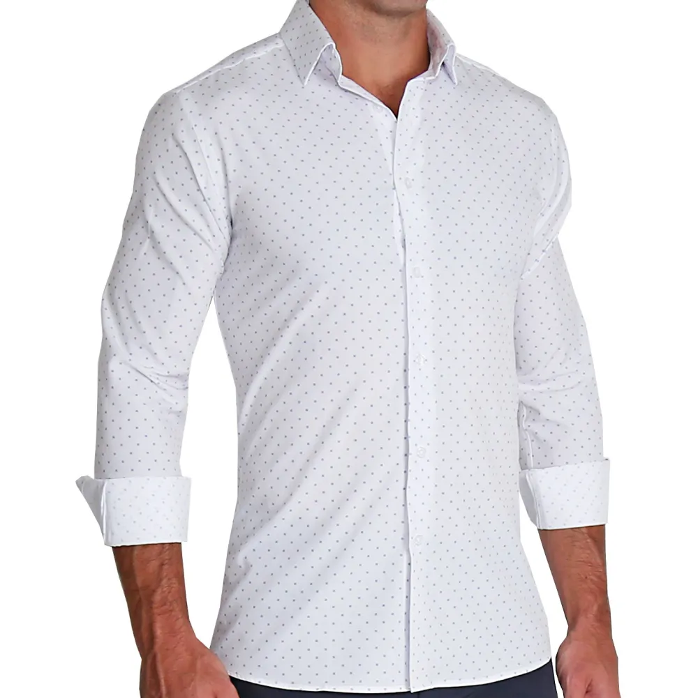 State and Liberty "The Ryder" Blue Plus Print| Dress Shirts