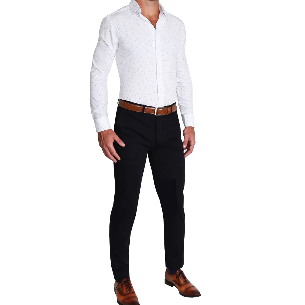 State and Liberty "The Ryder" Blue Plus Print| Dress Shirts