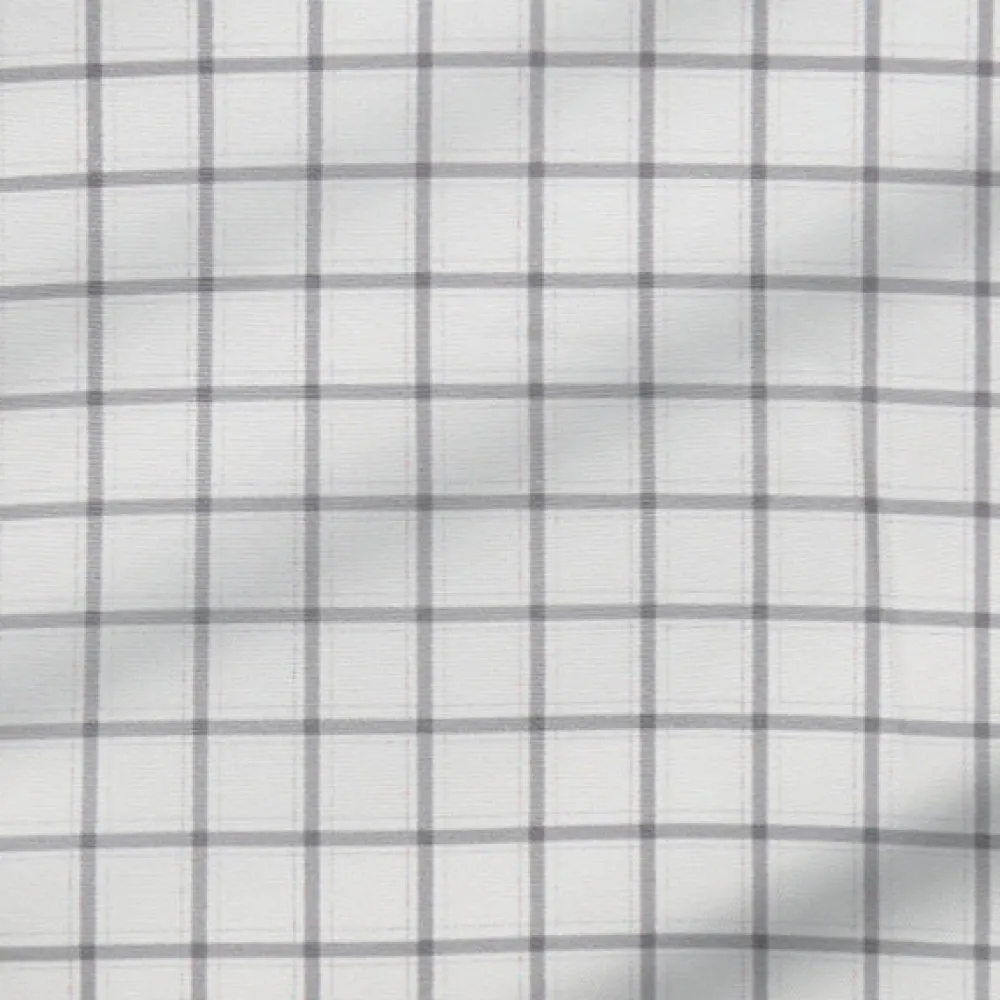 State and Liberty "The Scottie" Grey & White Windowpane| Dress Shirts