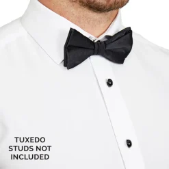 State and Liberty The Solid White Tuxedo Shirt| Dress Shirts
