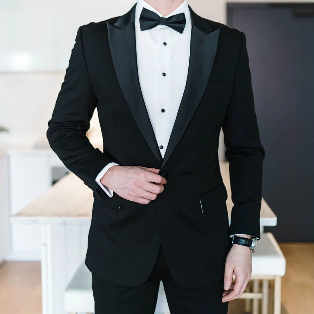 State and Liberty The Solid White Tuxedo Shirt| Dress Shirts