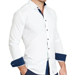 State and Liberty "The Springer" Limited Edition: White with Navy Accents| Dress Shirts