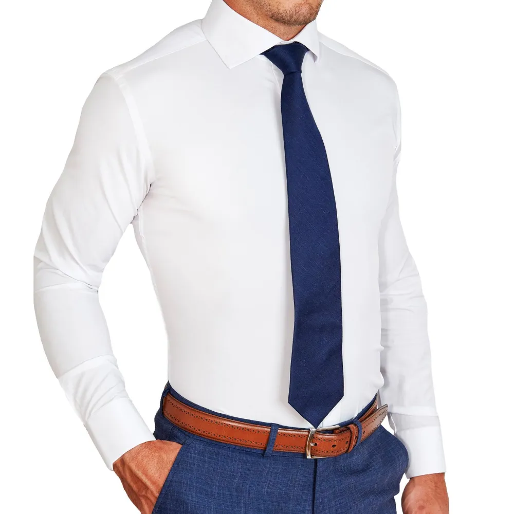 State and Liberty "The Springer" Solid White - Spread Collar| Dress Shirts