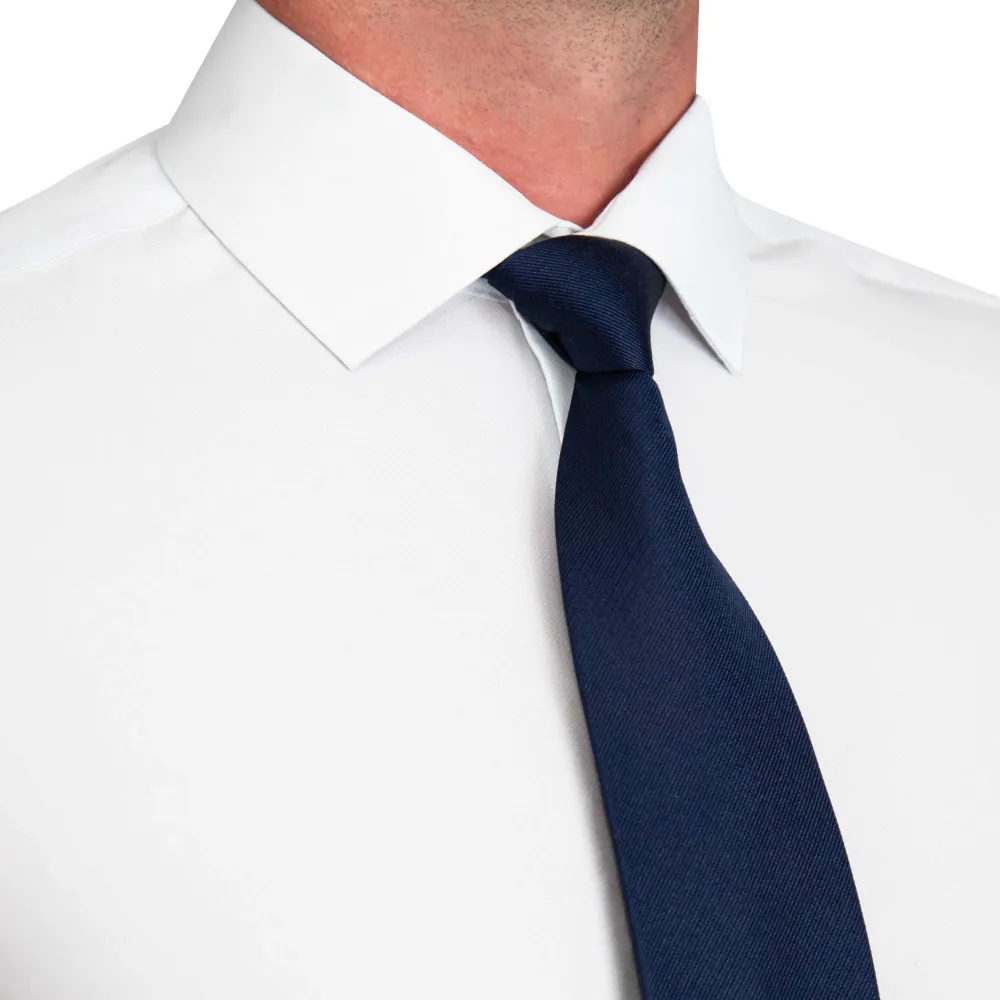 State and Liberty "The Stafford" Solid White Weave| Dress Shirts