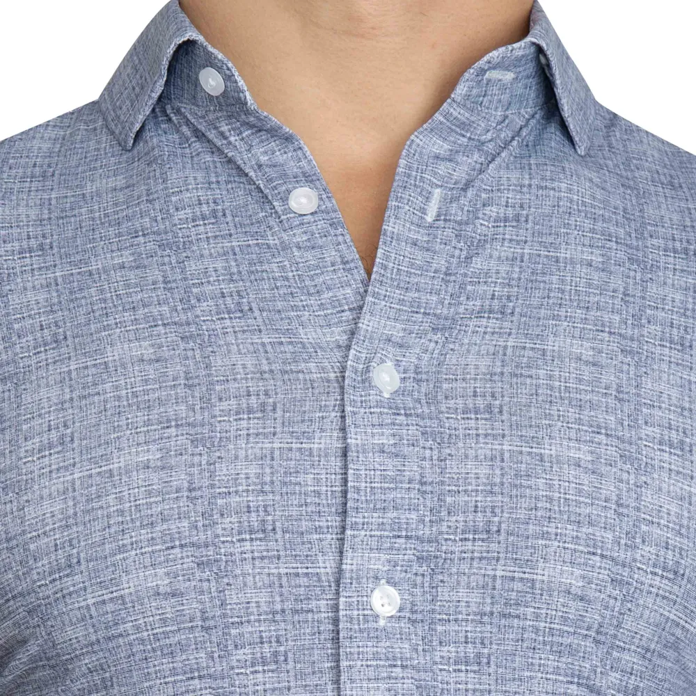 State and Liberty "The Storm" Sport Shirt - Navy Linen| Casual Long Sleeves|Long Sleeve Button Downs