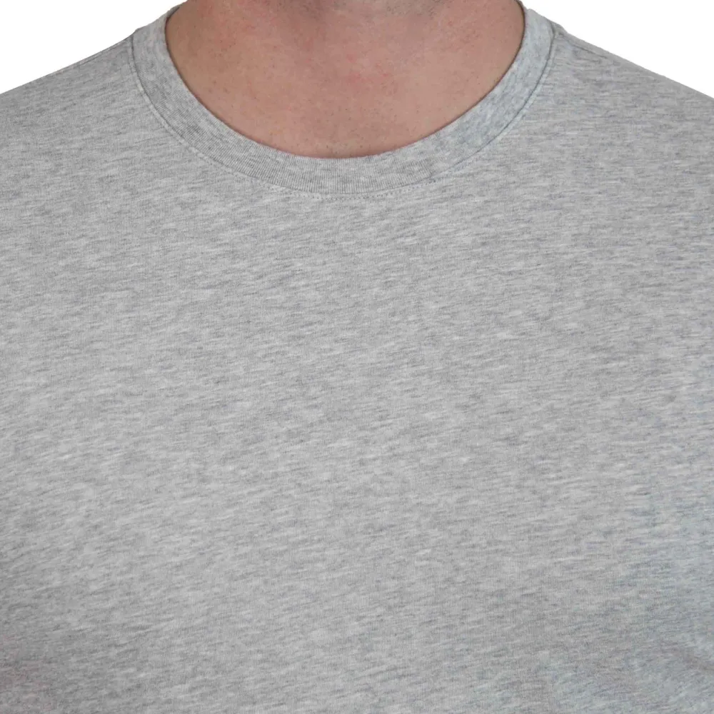 State and Liberty "The Sutton" Heathered Light Grey Short Sleeve Crewneck| Polos|T-shirts