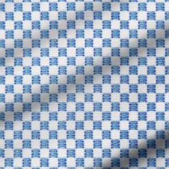 State and Liberty "The Vernor" Light Blue Square Check Print| Dress Shirts