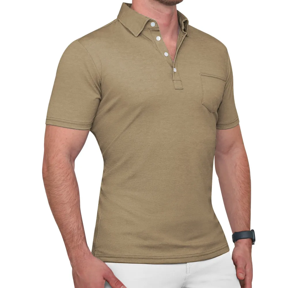 State and Liberty "The Warren" Pique Polo| Short Sleeve Button Downs|Polos