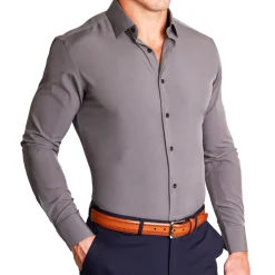 State and Liberty "The Wayne" Solid Grey| Dress Shirts
