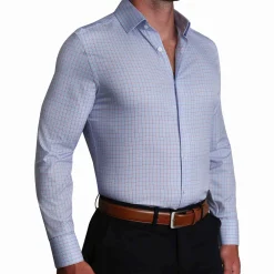 State and Liberty "The Weston" Light Blue, Pink & Black Plaid| Dress Shirts
