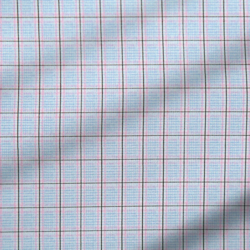 State and Liberty "The Weston" Light Blue, Pink & Black Plaid| Dress Shirts