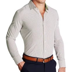 State and Liberty "The Wilson" Brown Windowpane| Dress Shirts