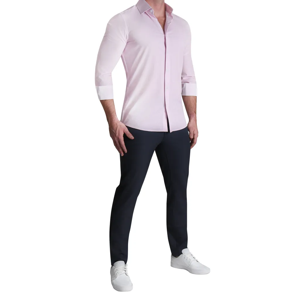 State and Liberty "The Winchester" Pink Weave| Dress Shirts