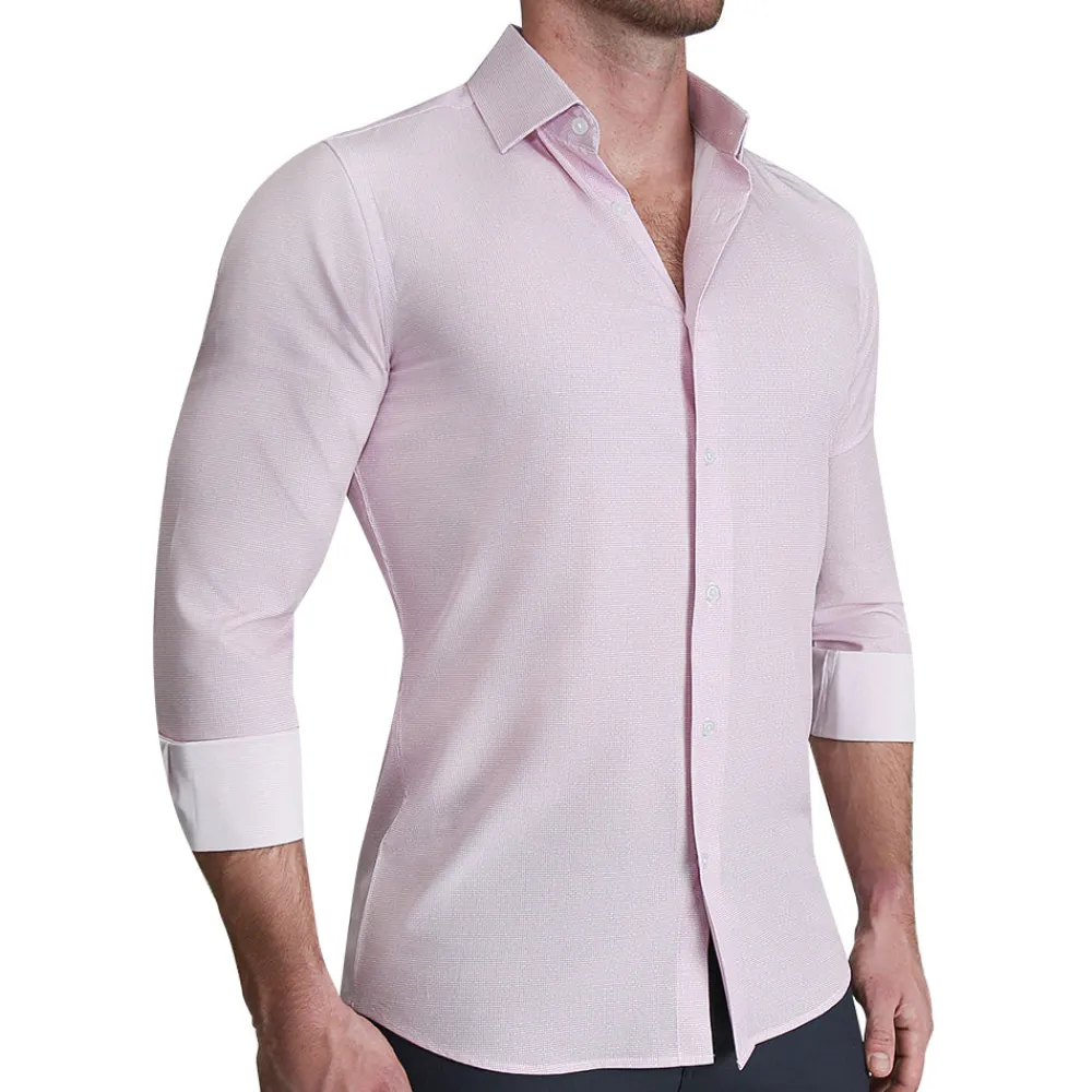 State and Liberty "The Winchester" Pink Weave| Dress Shirts