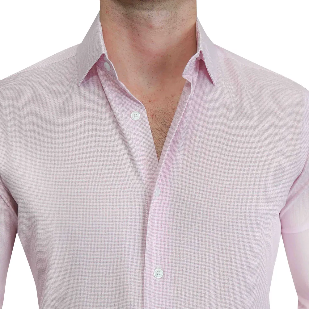 State and Liberty "The Winchester" Pink Weave| Dress Shirts
