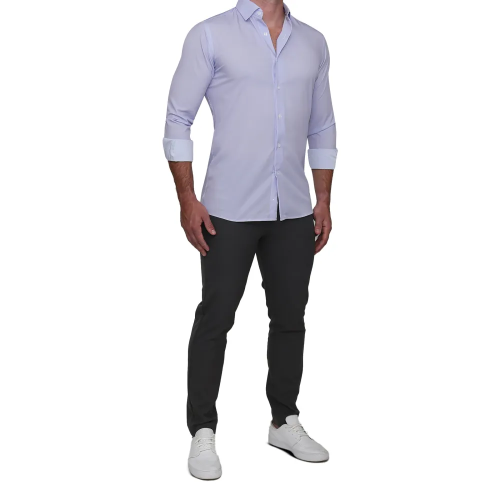 State and Liberty "The Xavier" Lavender with White Windowpane| Dress Shirts
