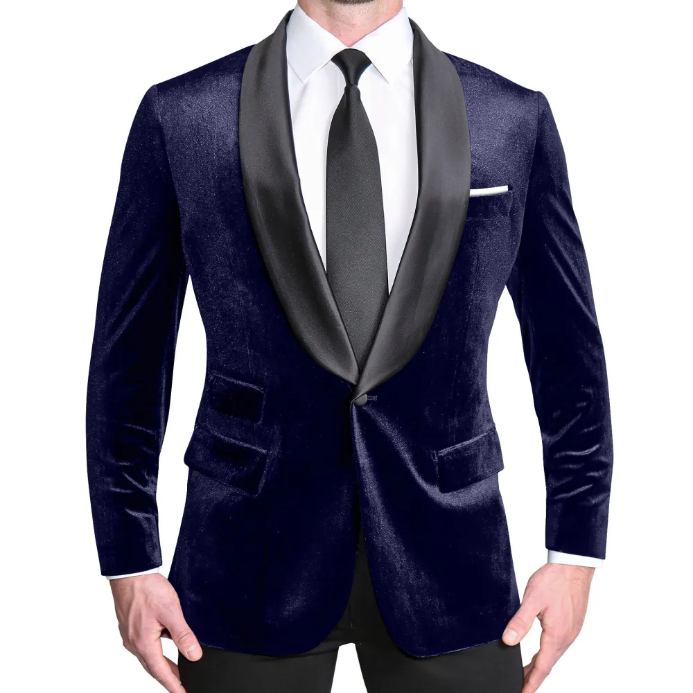 State and Liberty Tuxedo Jacket - Navy Velvet| Tuxedos|Blazers