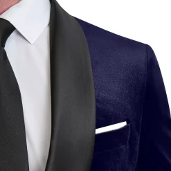 State and Liberty Tuxedo Jacket - Navy Velvet| Tuxedos|Blazers