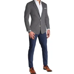 State and Liberty Unstructured Knit Blazer - Heathered Charcoal| Casual Blazers|Blazers