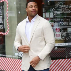 State and Liberty Unstructured Linen Blazer - Cream| Casual Blazers|Blazers