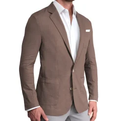 State and Liberty Unstructured Linen Blazer - Taupe| Casual Blazers|Blazers