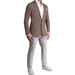 State and Liberty Unstructured Linen Blazer - Taupe| Casual Blazers|Blazers
