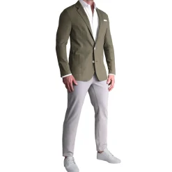 State and Liberty Unstructured Linen Blazer - Dark Olive| Casual Blazers|Blazers