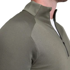 State and Liberty Waffle Knit Quarter Zip - Solid Olive| Quarter Zips & Hoodies|Casual Long Sleeves