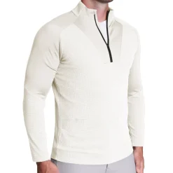 State and Liberty Waffle Knit Quarter Zip - Solid Cream| Quarter Zips & Hoodies|Casual Long Sleeves